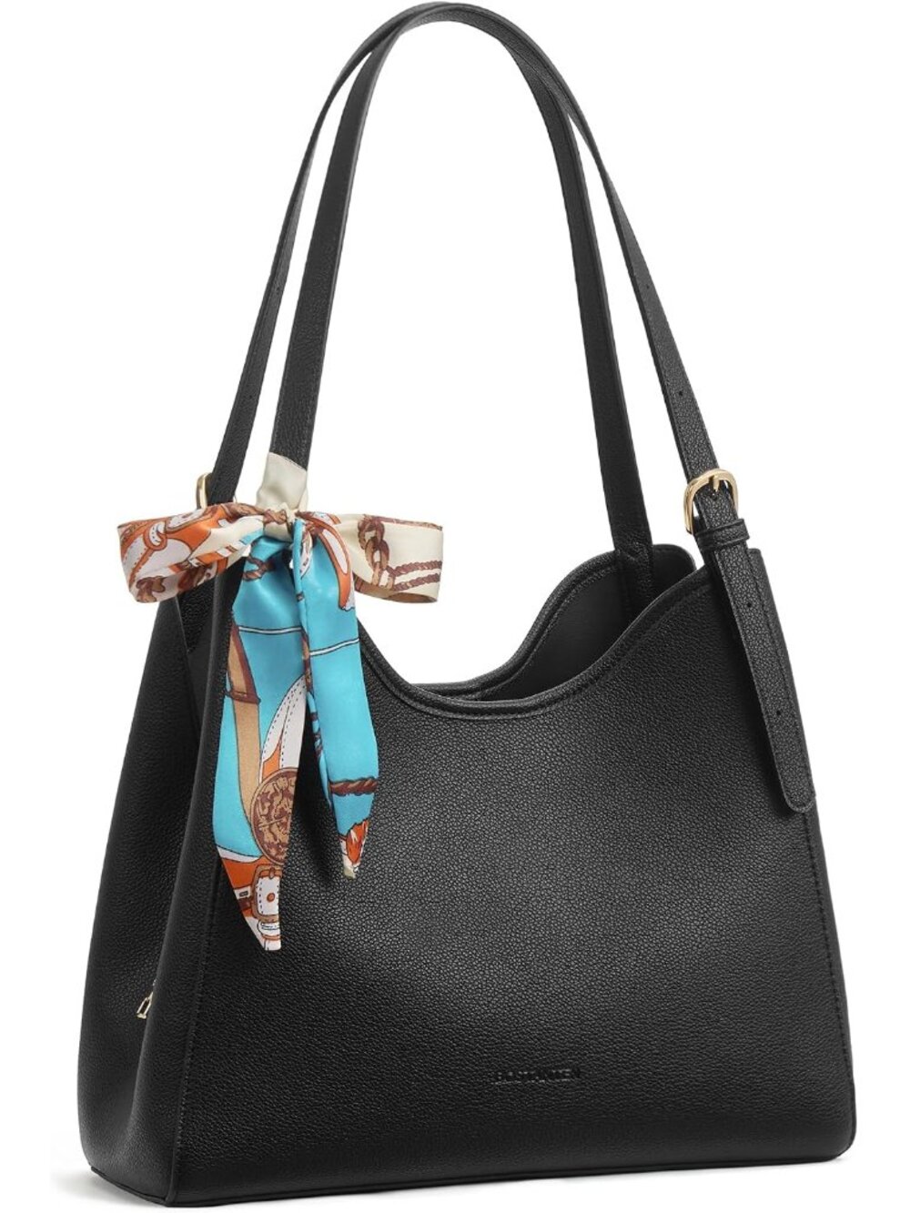 Shoulder Bag for Women, 3-Compartment Leather Purses and Handbags